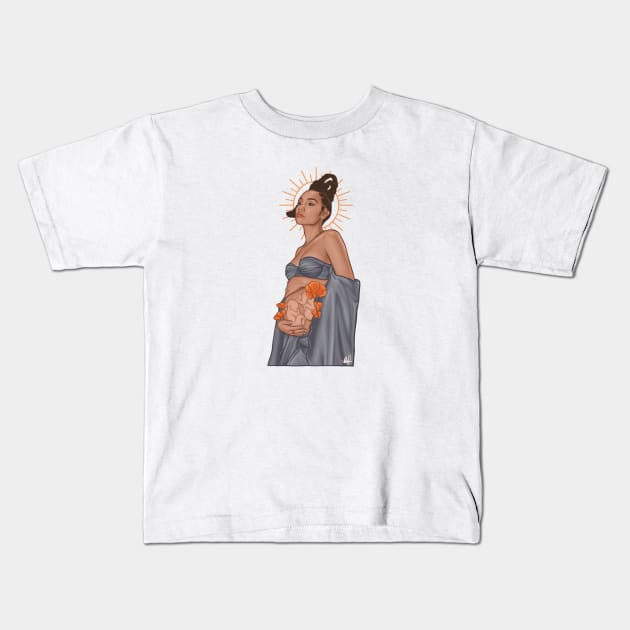 Pregnant || Leigh-Anne Pinnock Kids T-Shirt by CharlottePenn